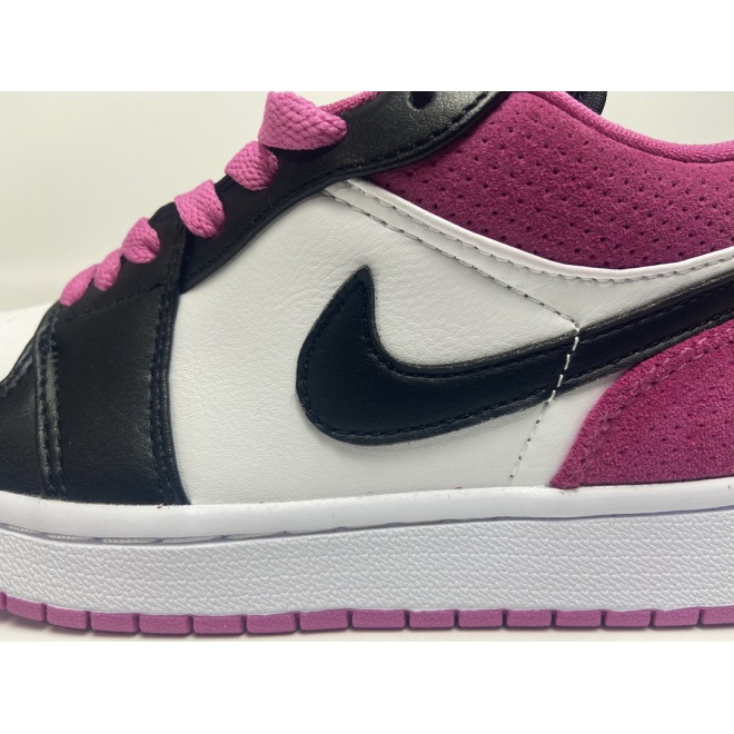 Jordan 1 Low Black Active Fuchsia (Cheap Sneakers)