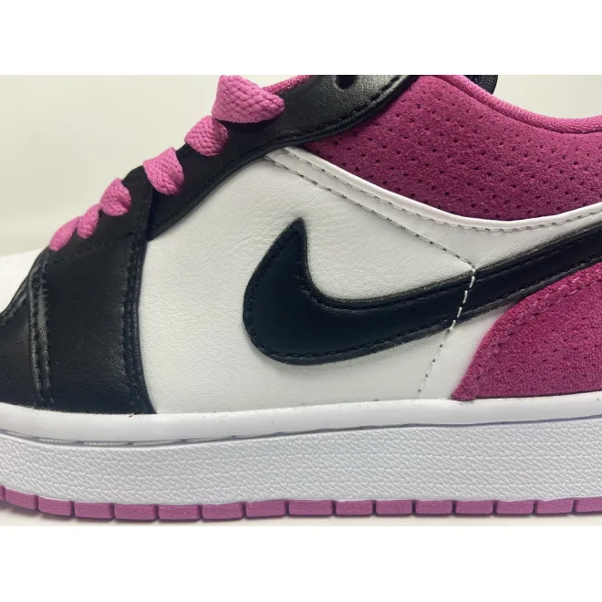 Jordan 1 Low Black Active Fuchsia (Cheap Sneakers)