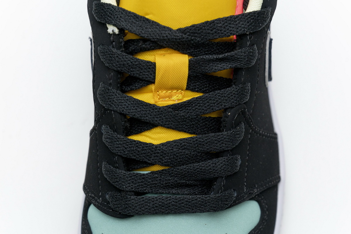 Jordan 1 Low Black Aurora Green Laser Orange (Cheap Sneakers)