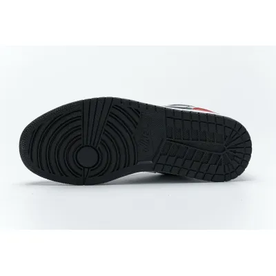 Jordan 1 Low Brushstroke Swoosh Black (Cheap Sneakers)