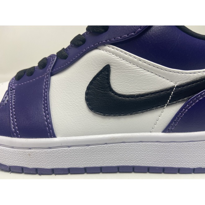 Jordan 1 Low Court Purple White (Cheap Sneakers)