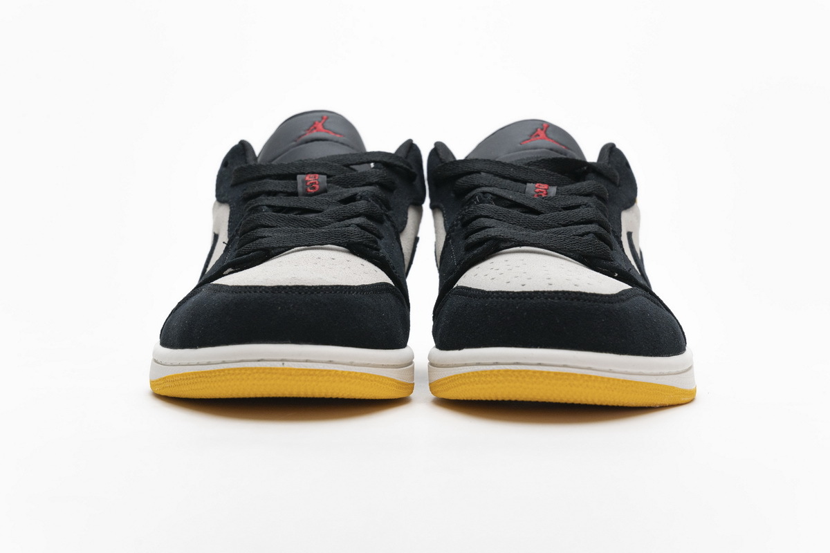 Jordan 1 Low Sail University Gold Black (Cheap Sneakers)