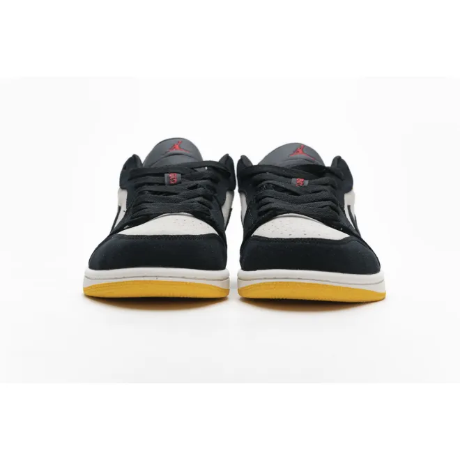 Jordan 1 Low Sail University Gold Black (Cheap Sneakers)