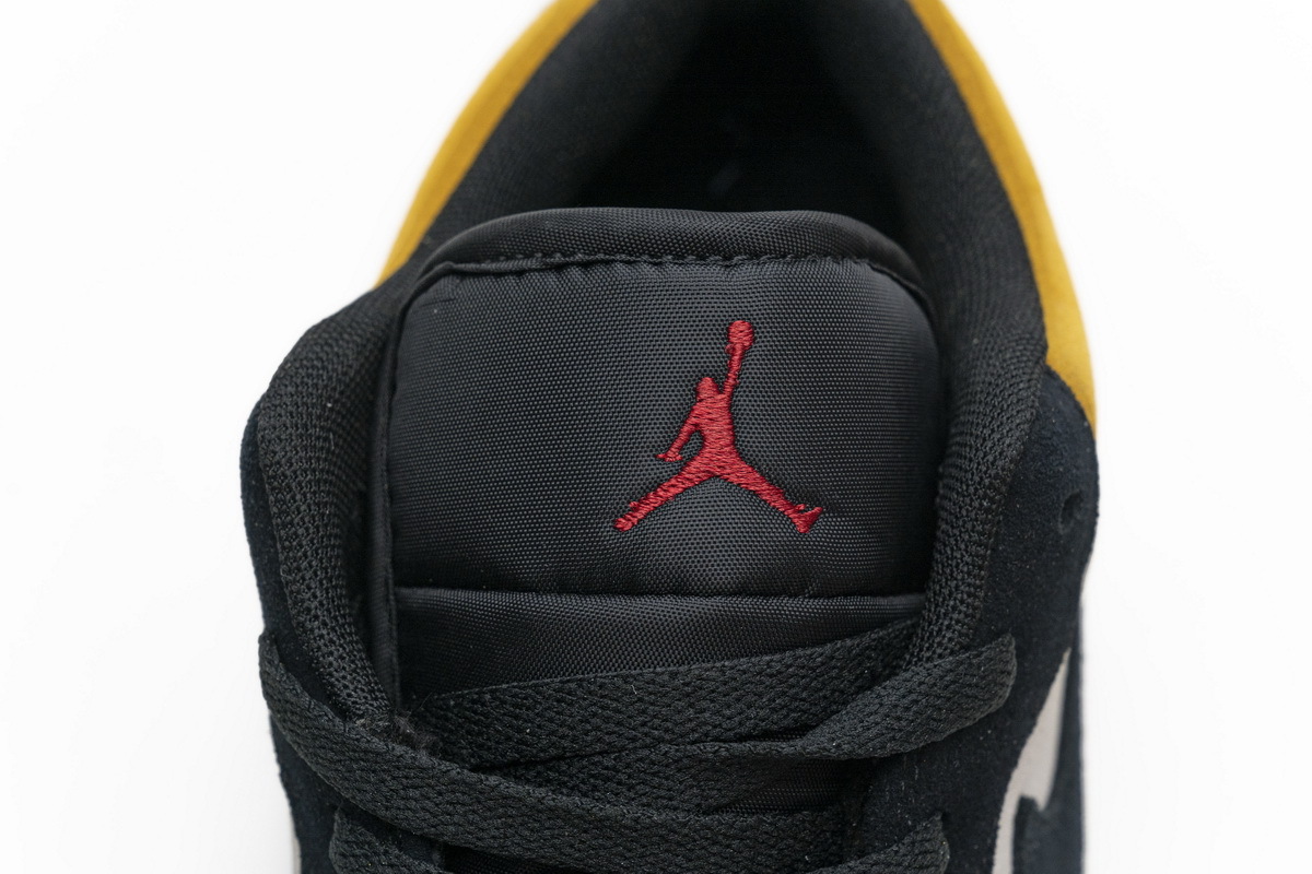 Jordan 1 Low Sail University Gold Black (Cheap Sneakers)