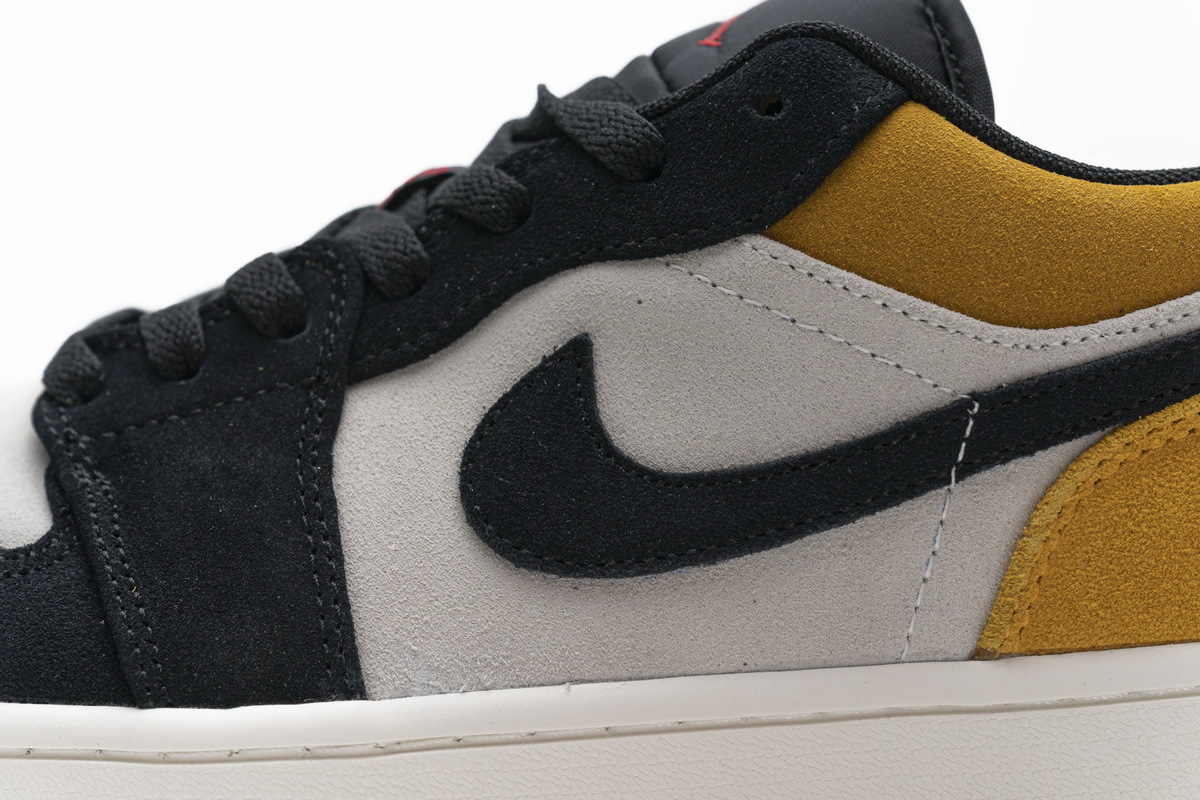 Jordan 1 Low Sail University Gold Black (Cheap Sneakers)