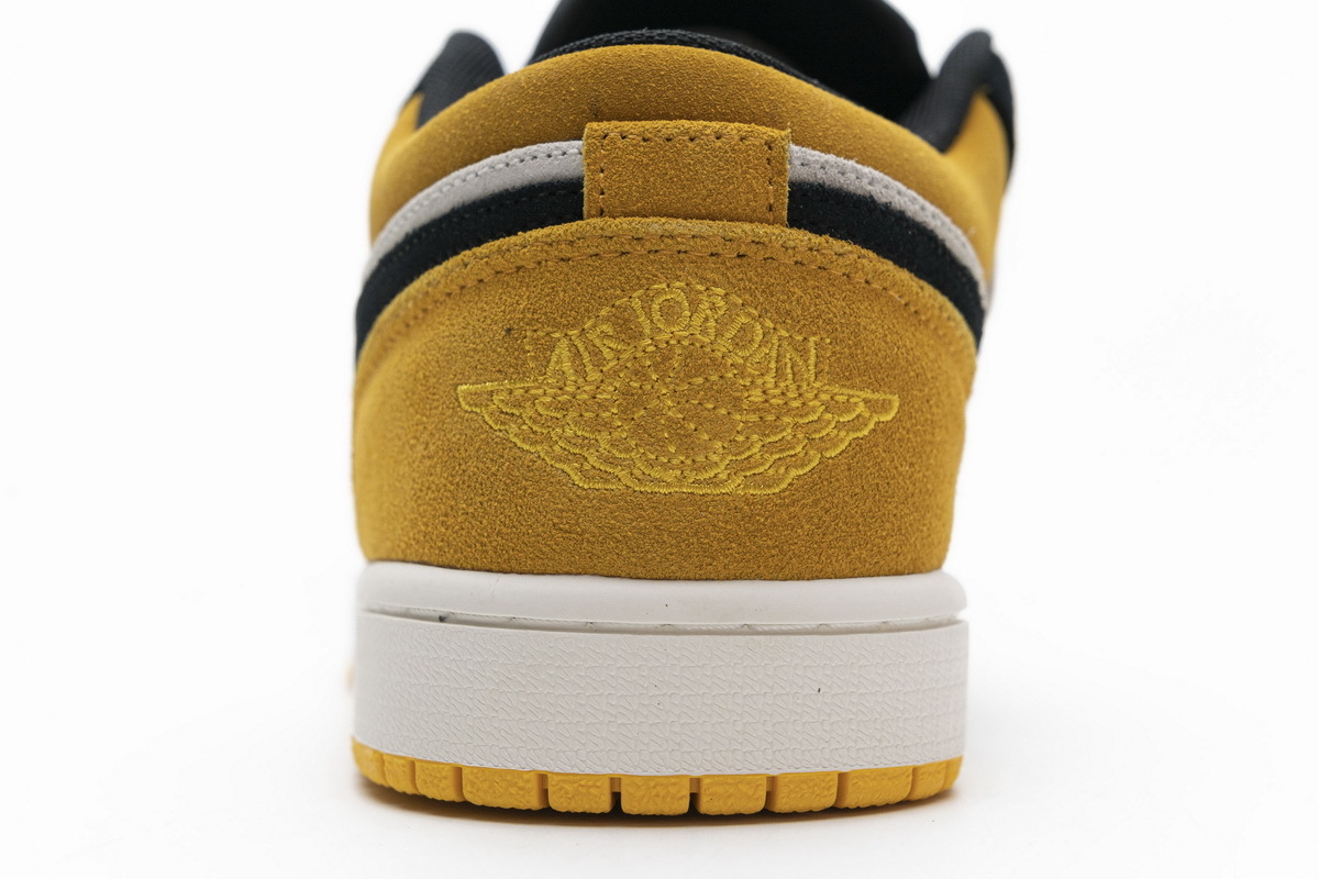 Jordan 1 Low Sail University Gold Black (Cheap Sneakers)