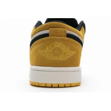 Jordan 1 Low Sail University Gold Black (Cheap Sneakers)