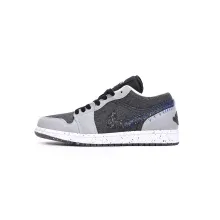 Jordan 1 Low SE Crater Black Grey (Cheap Sneakers)