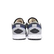 Jordan 1 Low SE Crater Black Grey (Cheap Sneakers)