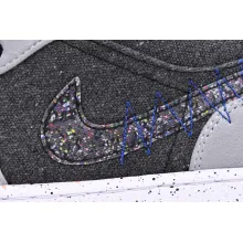 Jordan 1 Low SE Crater Black Grey (Cheap Sneakers)