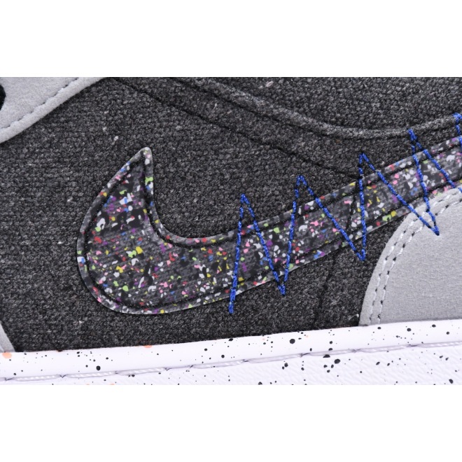 Jordan 1 Low SE Crater Black Grey (Cheap Sneakers)