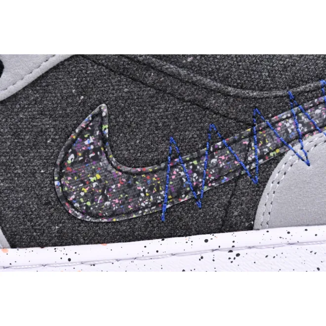 Jordan 1 Low SE Crater Black Grey (Cheap Sneakers)