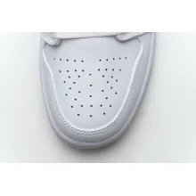 Jordan 1 Low Triple White Tumbled Leather (Cheap Sneakers)