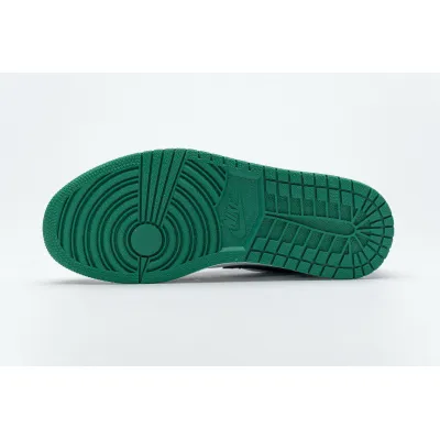 Jordan 1 Low White Black Mystic Green (Cheap Sneakers)