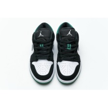 Jordan 1 Low White Black Mystic Green (Cheap Sneakers)