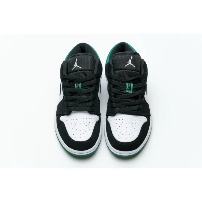 Jordan 1 Low White Black Mystic Green (Cheap Sneakers)