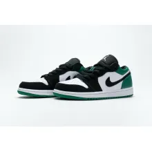Jordan 1 Low White Black Mystic Green (Cheap Sneakers)