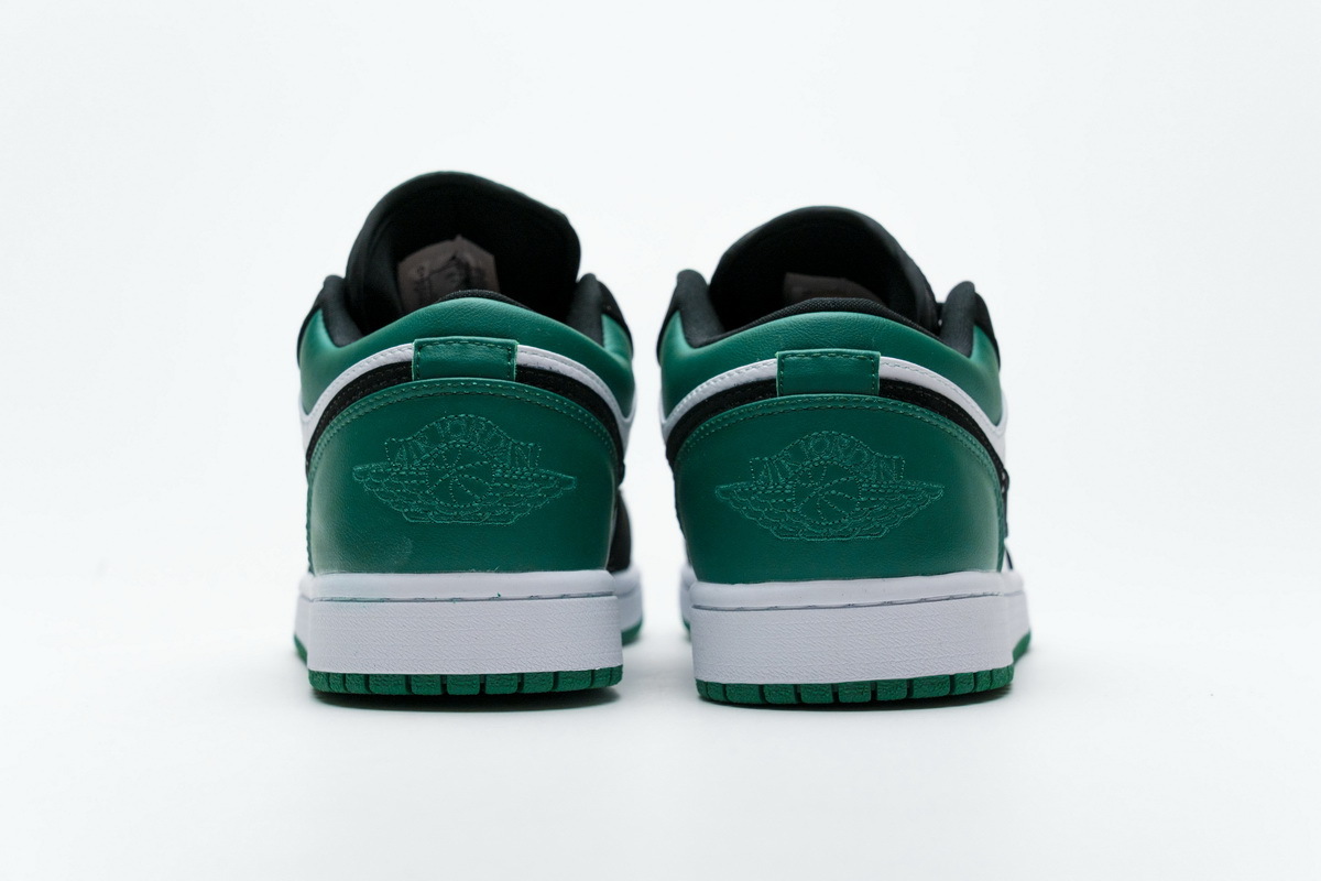 Jordan 1 Low White Black Mystic Green (Cheap Sneakers)