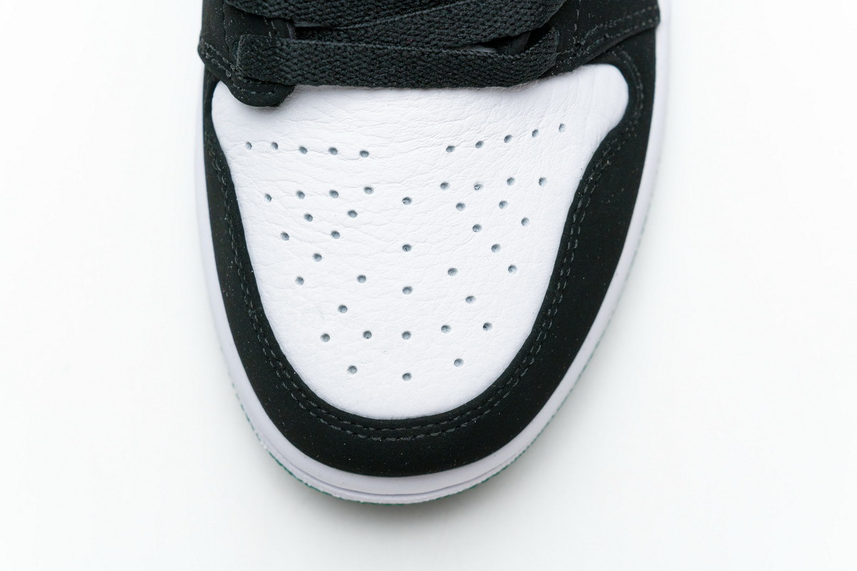 Jordan 1 Low White Black Mystic Green (Cheap Sneakers)