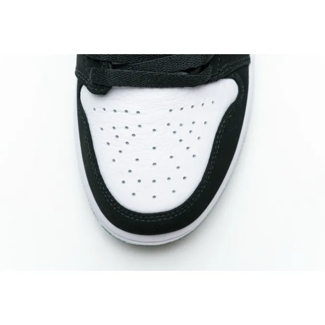 Jordan 1 Low White Black Mystic Green (Cheap Sneakers)