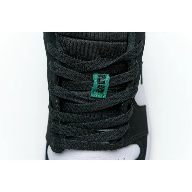 Jordan 1 Low White Black Mystic Green (Cheap Sneakers)