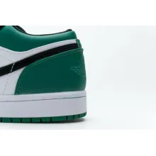 Jordan 1 Low White Black Mystic Green (Cheap Sneakers)