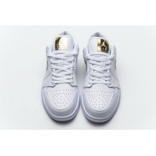Jordan 1 Low White Metallic Gold (W) (Cheap Sneakers)