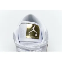 Jordan 1 Low White Metallic Gold (W) (Cheap Sneakers)
