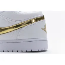 Jordan 1 Low White Metallic Gold (W) (Cheap Sneakers)