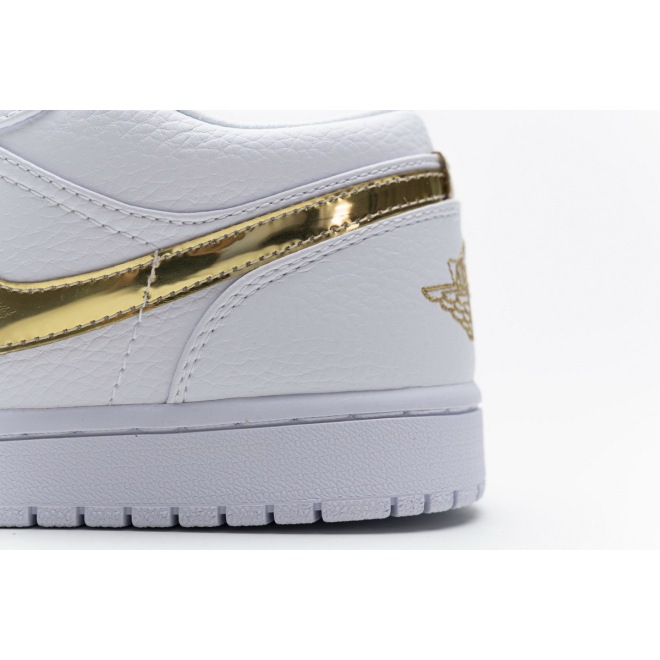 Jordan 1 Low White Metallic Gold (W) (Cheap Sneakers)