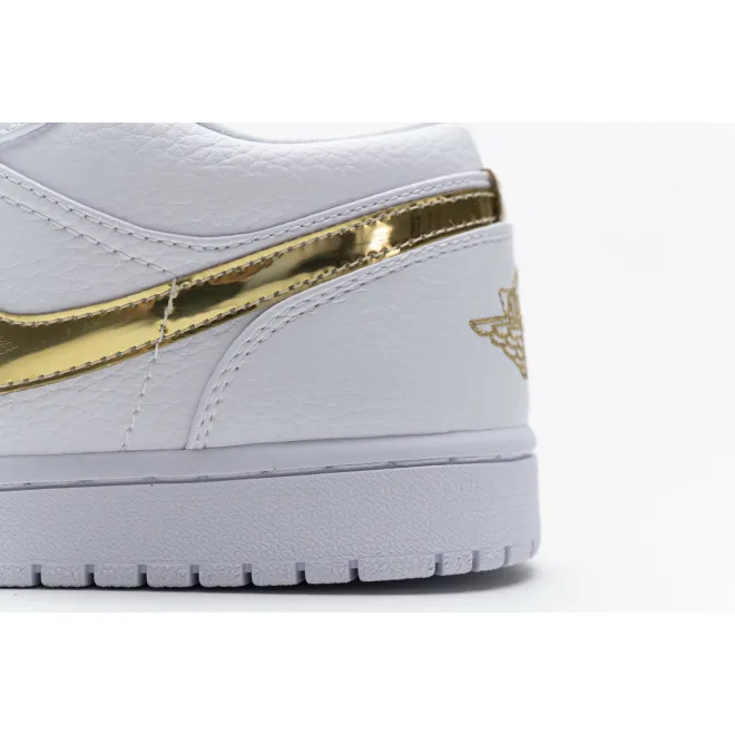 Jordan 1 Low White Metallic Gold (W) (Cheap Sneakers)