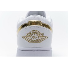 Jordan 1 Low White Metallic Gold (W) (Cheap Sneakers)