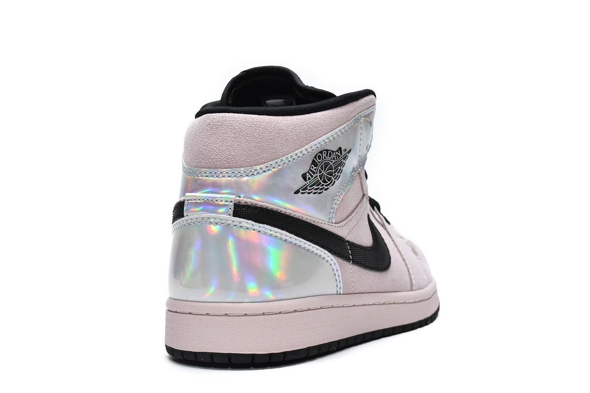 Jordan 1 Mid Dirty Powder Iridescent (W) (Mid Quality)