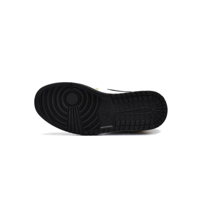 Jordan 1 Mid Metallic Gold Black White (GS) (Mid Quality)