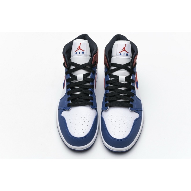 Jordan 1 Mid Multi-Color Swoosh (Mid Quality)