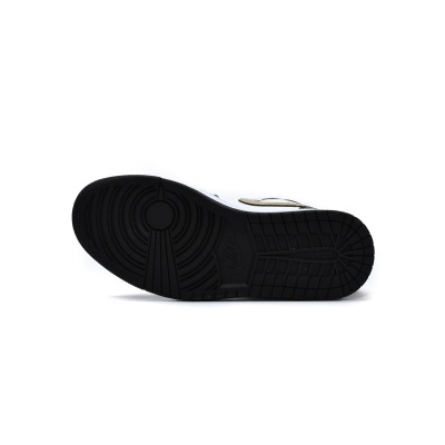 Jordan 1 Mid Patent Black White Gold (Mid Quality)