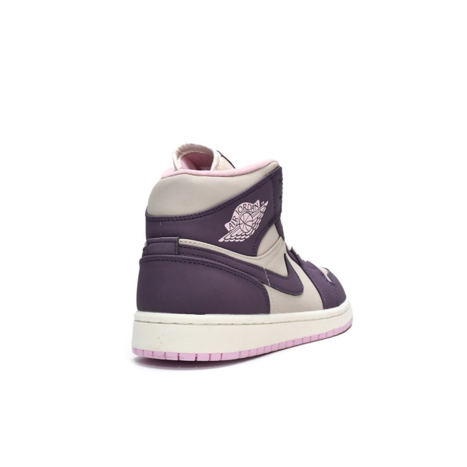 Jordan 1 Mid Pro Purple Desert Sand (GS) (Mid Quality)