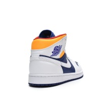 Jordan 1 Mid Royal Blue Laser Orange (Mid Quality)