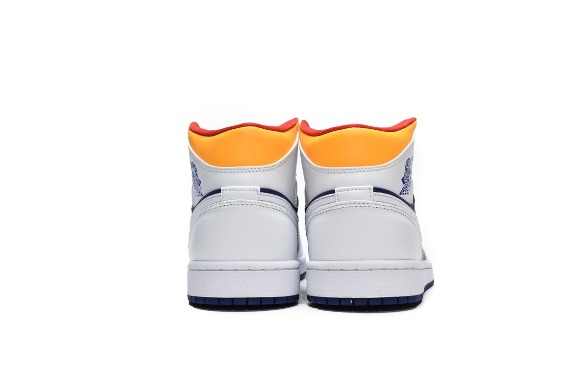 Jordan 1 Mid Royal Blue Laser Orange (Mid Quality)
