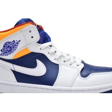 Jordan 1 Mid Royal Blue Laser Orange (Mid Quality)
