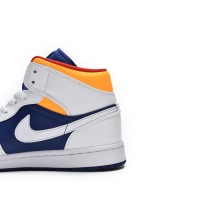 Jordan 1 Mid Royal Blue Laser Orange (Mid Quality)