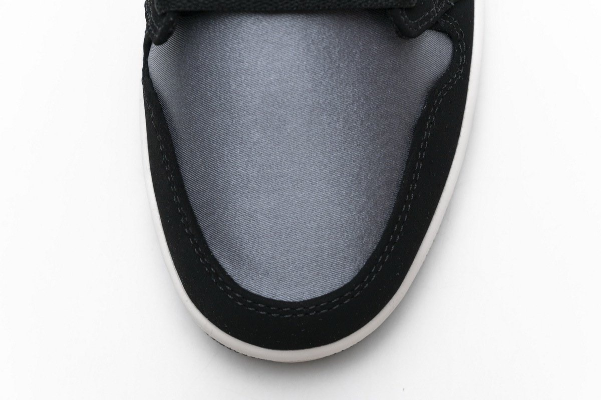 Jordan 1 Mid Satin Grey Toe (Mid Quality)