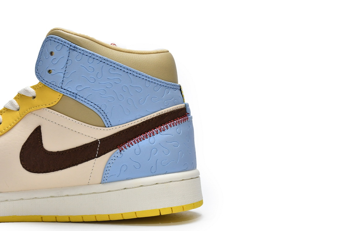 Jordan 1 Mid SE Fearless Maison Chateau Rouge (Mid Quality)