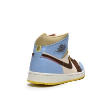 Jordan 1 Mid SE Fearless Maison Chateau Rouge (Mid Quality)