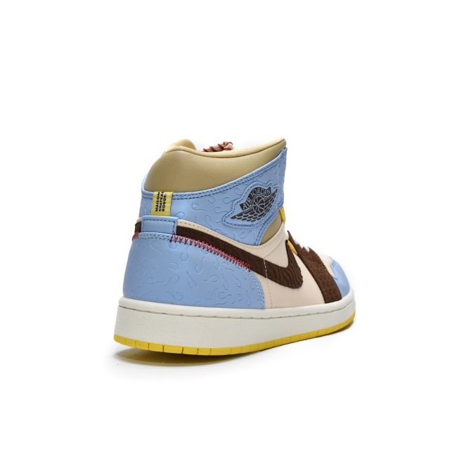 Jordan 1 Mid SE Fearless Maison Chateau Rouge (Mid Quality)