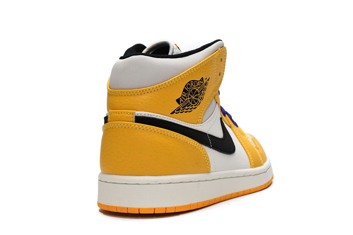 Jordan 1 Mid SE Lakers (Mid Quality)
