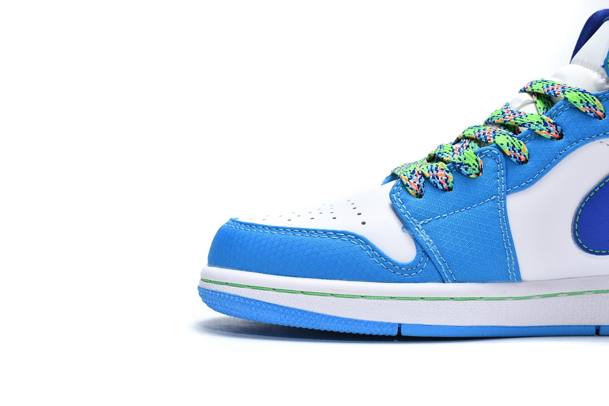 Jordan 1 Mid Sprite Blue (GS) (Mid Quality)