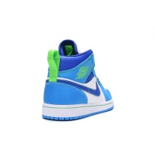 Jordan 1 Mid Sprite Blue (GS) (Mid Quality)