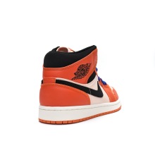 Jordan 1 Mid Team Orange Black (Mid Quality)