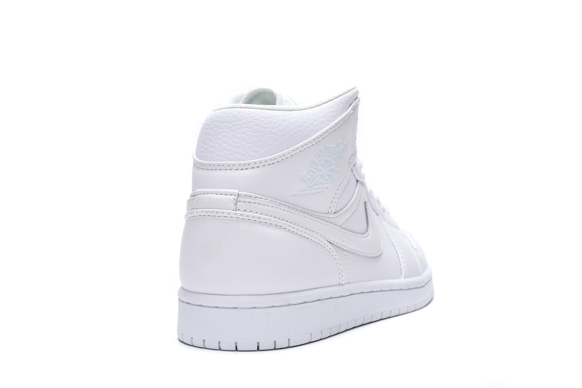 Jordan 1 Mid Triple White (2019) (Mid Quality)